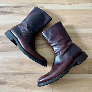 Coach Mens Size 10 Carl Leather Brown Riding‎ Boots Vintage Made in Italy